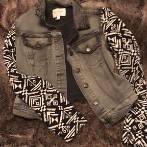 Jessica Simpson Gray Jean Jacket